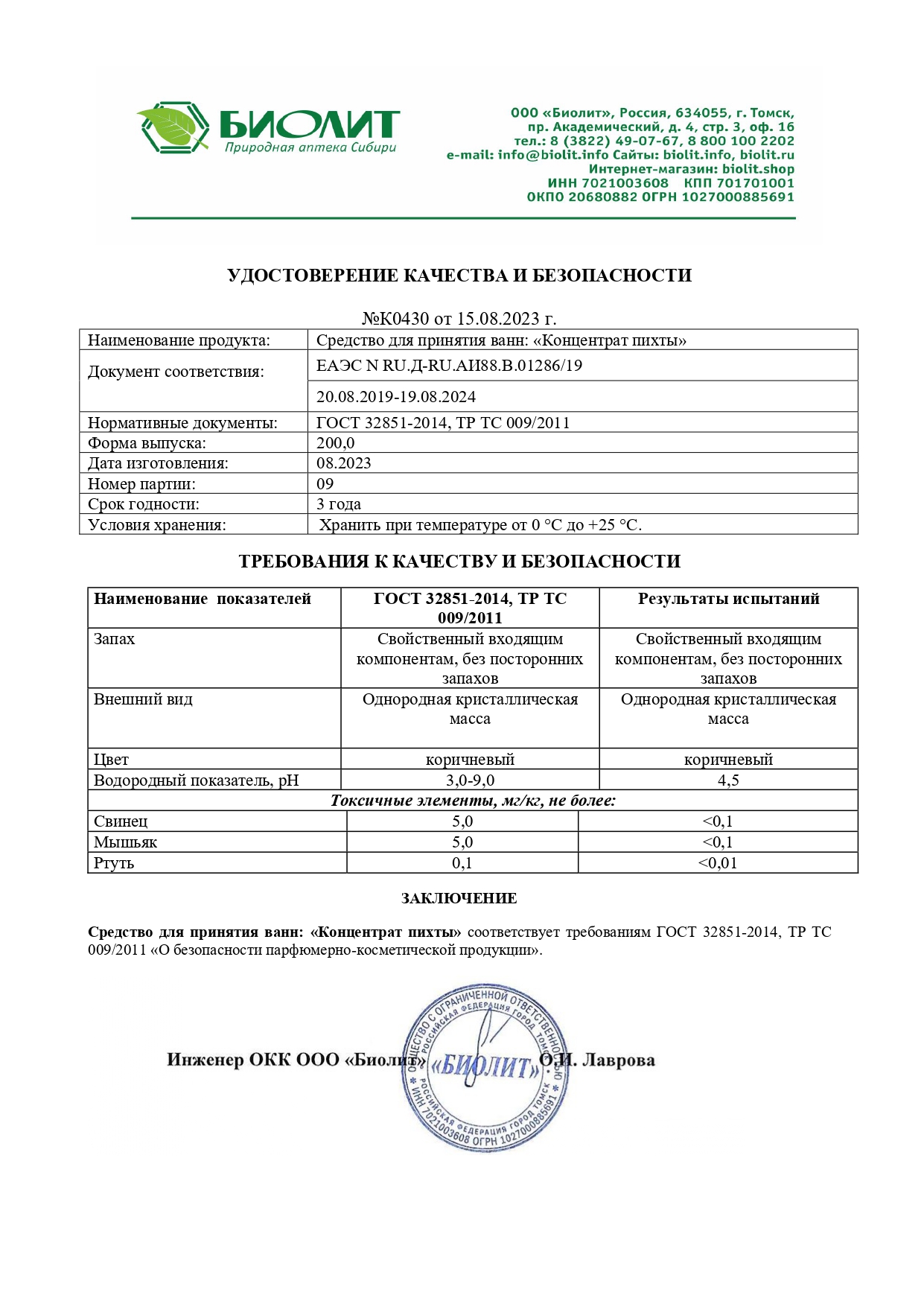 Паспорт №082023